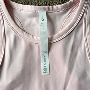 NWOT STRAWBERRY MILKSHAKE ALIGN RACERBACK TANK TOP WAIST LENGTH